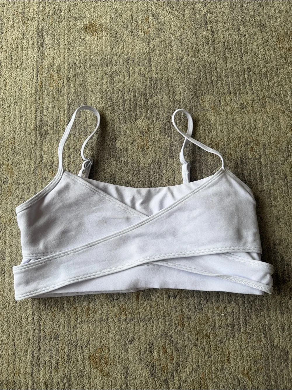 ALO Yoga Enso White Bralette Top